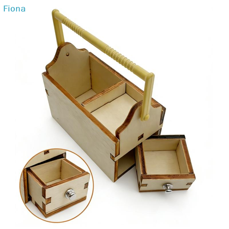 Workshop Tools Wood - ✔1/12 Dollhouse Mini Wooden Toolbox Tools