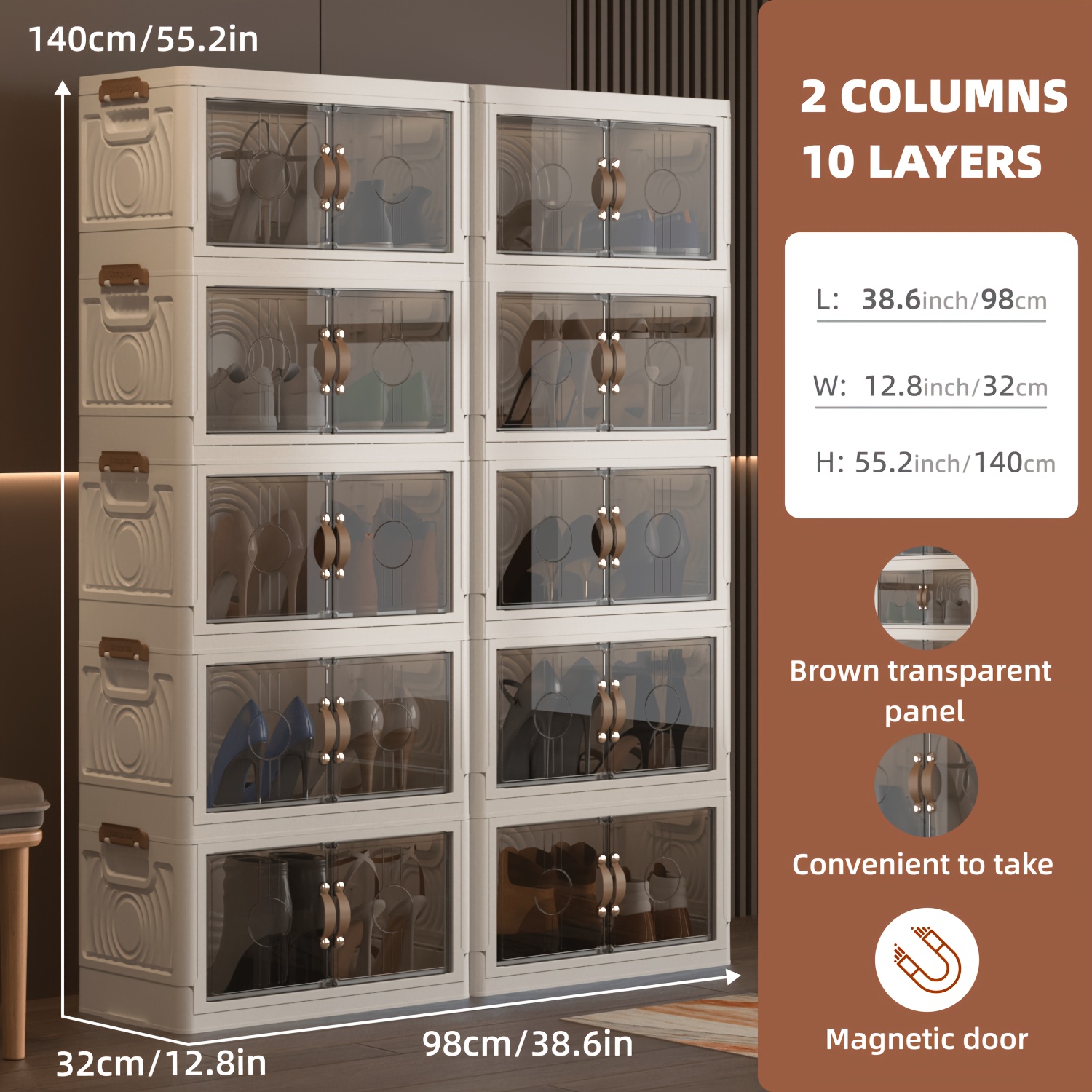 Tools For Garage - 19.29-inch Wide And Spacious Closet Storage