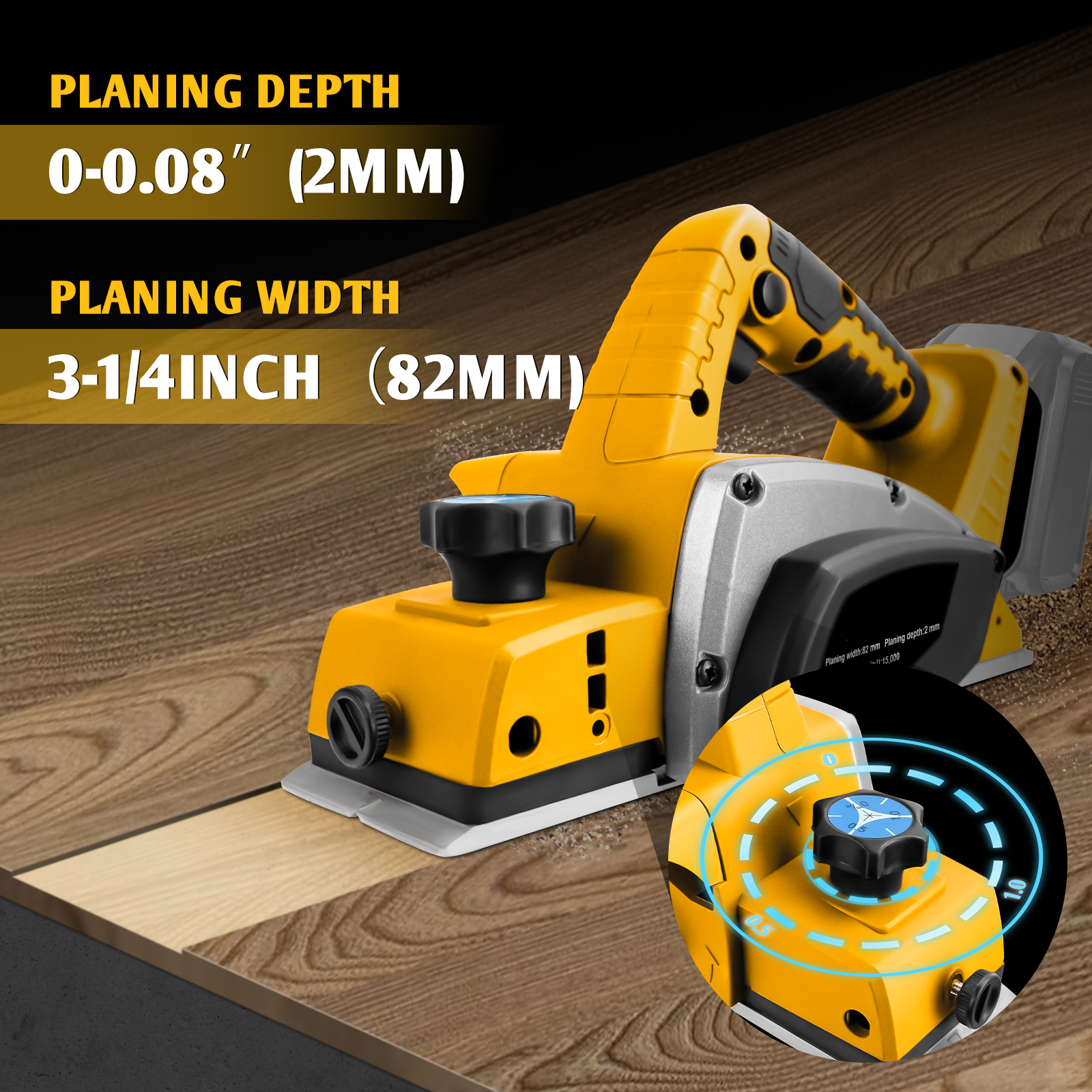 Hand Plane Block - Electric Hand Planer for Dewalt 20V