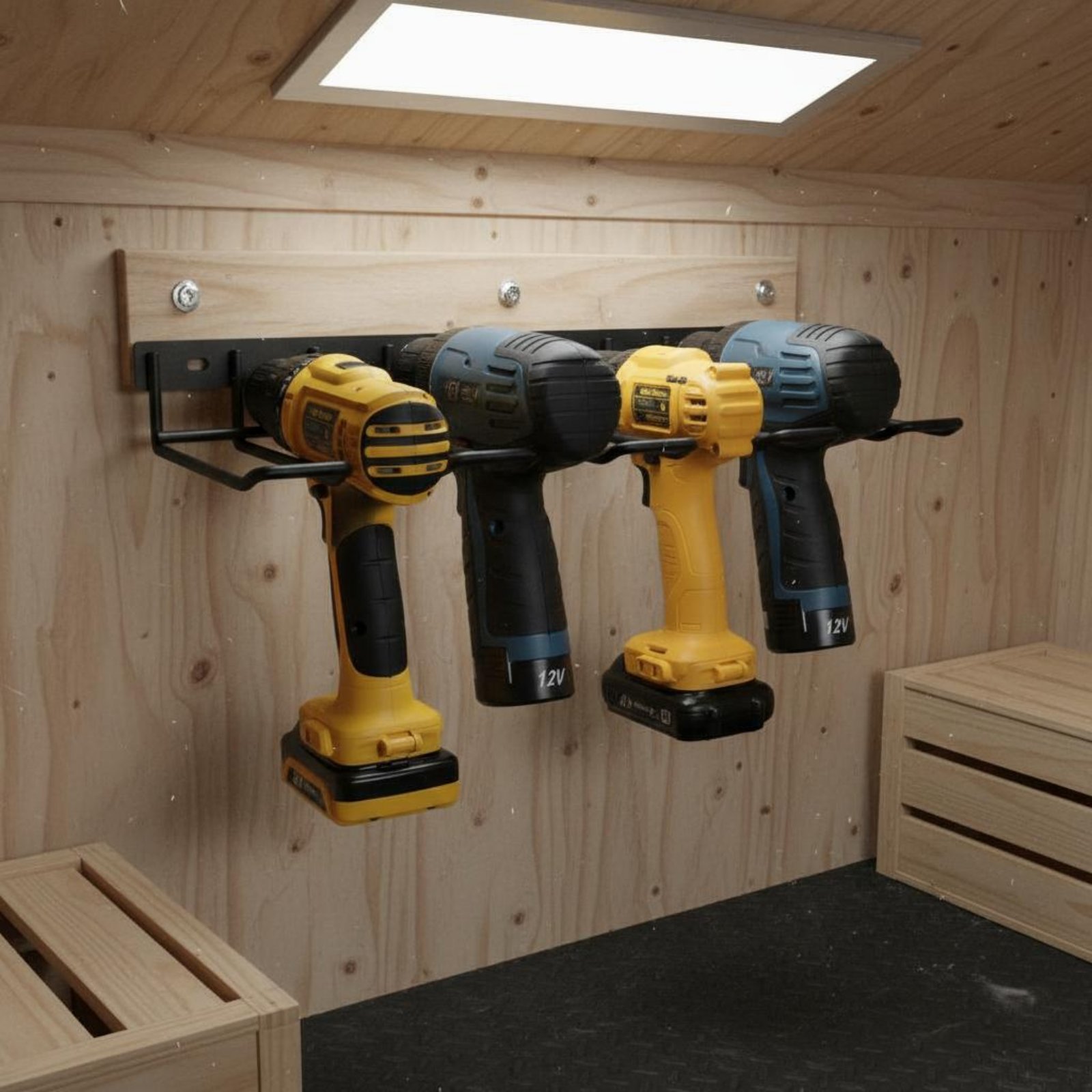 Wall Mount Drill Holder Easy I - Tools In The Workshop 评论和价格