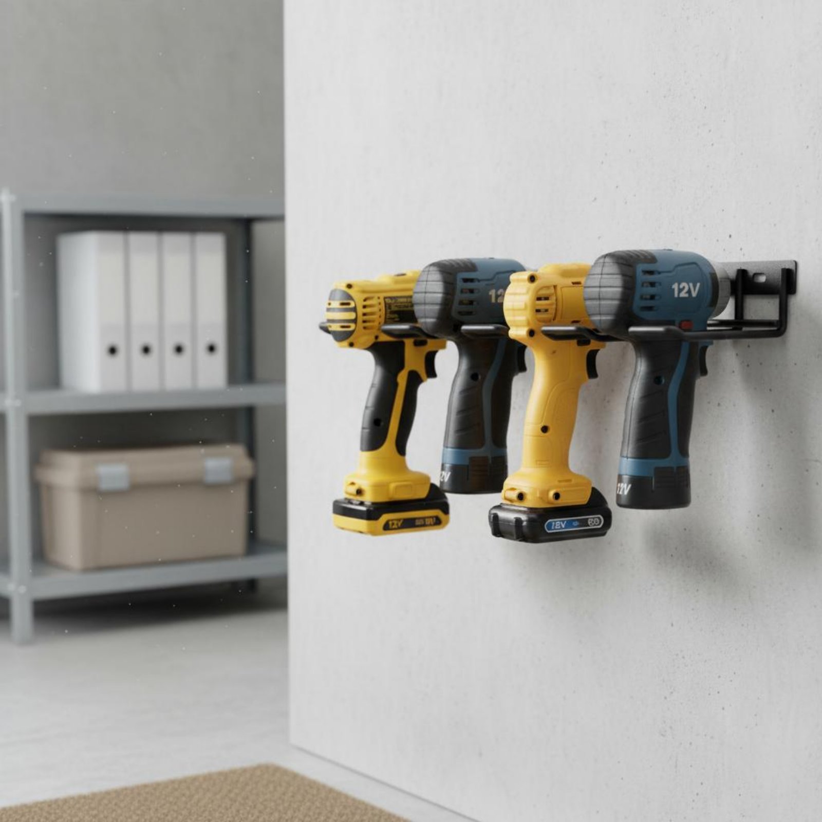 Wall Mount Drill Holder Easy I - Tools In The Workshop 评论和价格