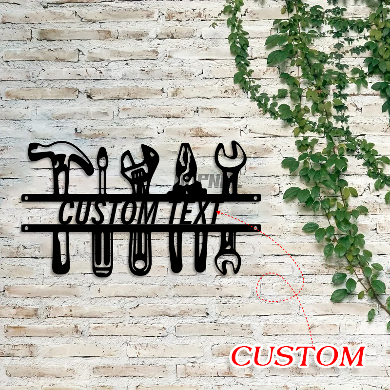 DIY Industrial Style Iron Wall - Workshop Tools Name 评论和价格