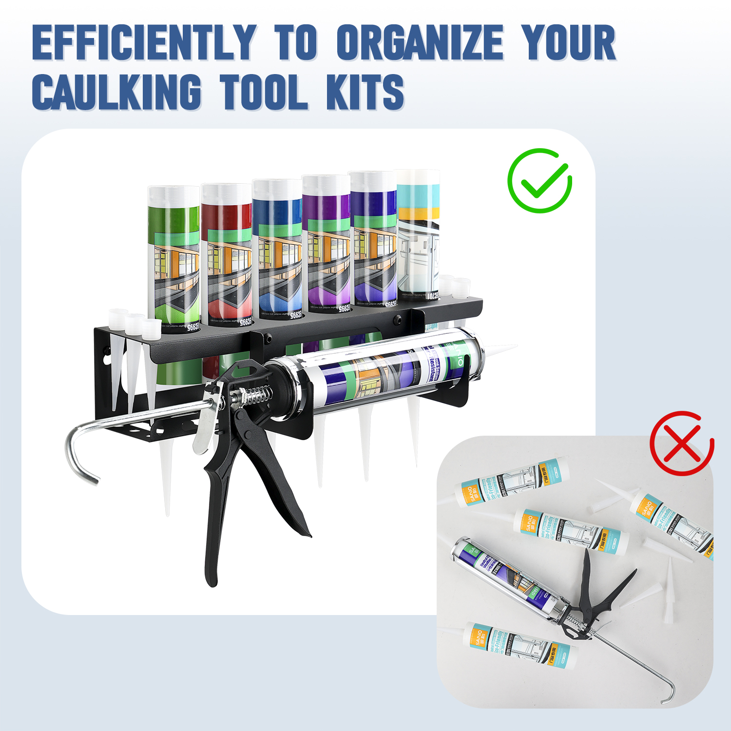 Caulk Tube & Gun Wall Rack: Ho - Workshop Tools Youtube 评论和价格