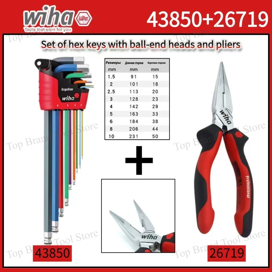 WIHA 43850 9Pcs Hex L Key Set, - Tools Vn 评论和价格