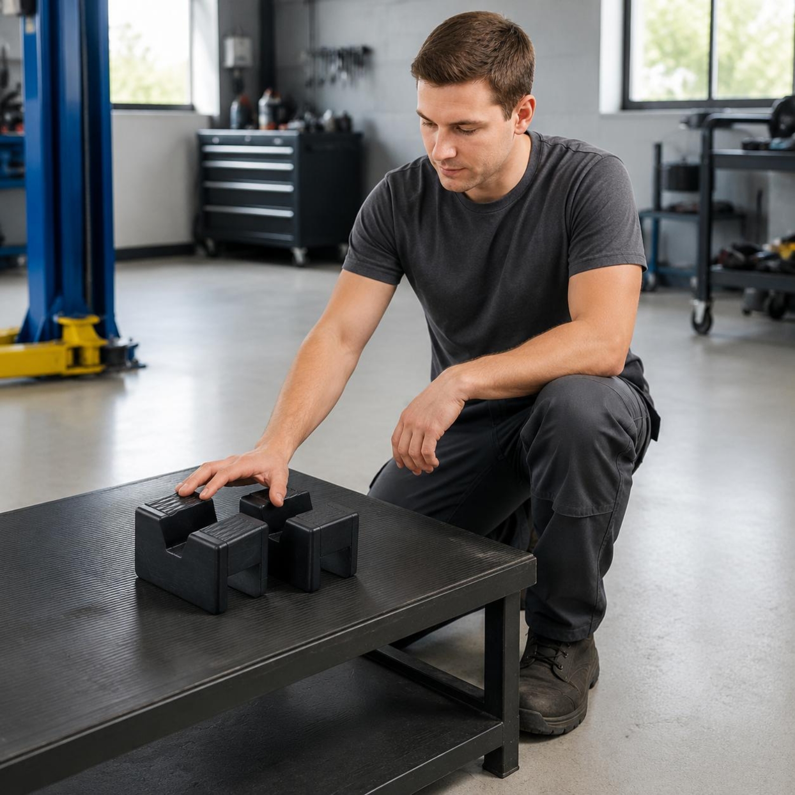 2 Pieces Slotted Vehicle-Lifti - Tools For Garage 评论和价格