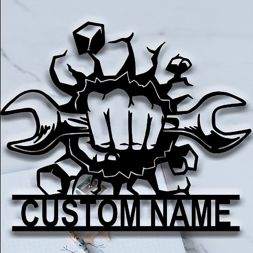Custom Metal Workshop Wall Sig - Workshop Tools Name 评论和价格